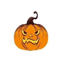 calabaza de halloween, tradicional, aislado, icono vector