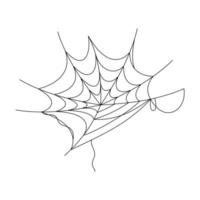 cobweb of halloween isolated icon vector