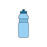 Botella de agua de plástico icono aislado vector