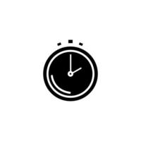 silhouette of chronometer time equipment isolated icon vector