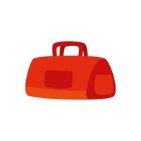 handbag gym accessory isolated icon vector