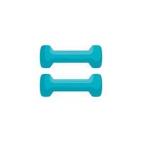 dumbbell equipment gym isolated icon vector