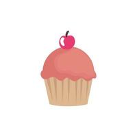 Isolated cupcake dessert vector design