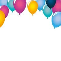 Party and celebration balloons vector design