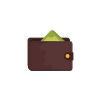 wallet money accessory isolated icon vector