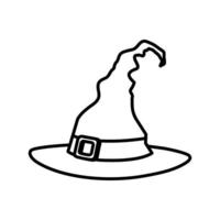 hat of witch for halloween icon vector