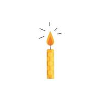 Isolated party candle vector design