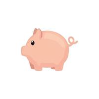 piggy bank saving isolated icon vector