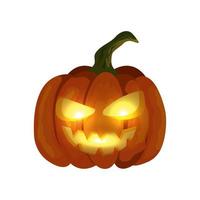 halloween pumpkin traditional isolated icon vector