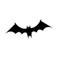 bat flying halloween isolated icon vector