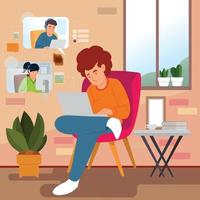 Work from Home Activity Concept vector