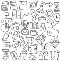 Business Doodle Icon Set vector