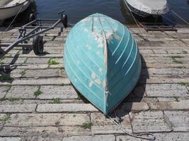 Boat upside down photo