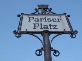 Pariser Platz sign photo