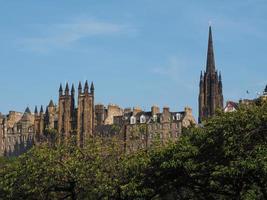 View of the city of Edinburgh photo