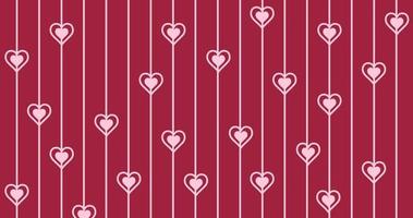 Seamless pattern with hearts. Vector romantic background.