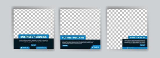 Social media post banner template for your business. vector