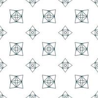 Hand drawn seamless repeat pattern in single color vector