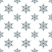 Hand drawn seamless repeat pattern in single color vector