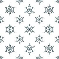 Hand drawn seamless repeat pattern in single color vector