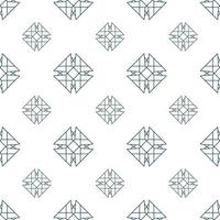 Hand drawn seamless repeat pattern in single color vector