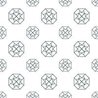Hand drawn seamless repeat pattern in single color vector