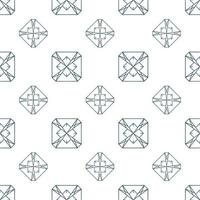 Hand drawn seamless repeat pattern in single color vector