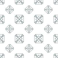 Hand drawn seamless repeat pattern in single color vector