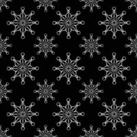 Hand drawn seamless repeat pattern in single color vector
