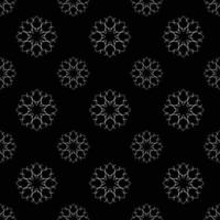 Hand drawn seamless repeat pattern in single color vector