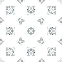 Hand drawn seamless repeat pattern in single color vector