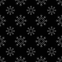 Hand drawn seamless repeat pattern in single color vector