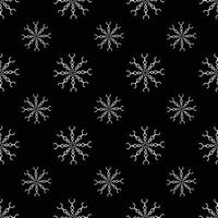 Hand drawn seamless repeat pattern in single color vector