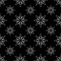 Hand drawn seamless repeat pattern in single color vector