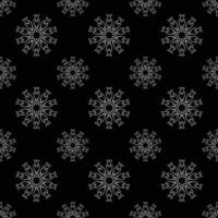Hand drawn seamless repeat pattern in single color vector