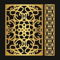 Luxury seamless die cut decorative pattern template