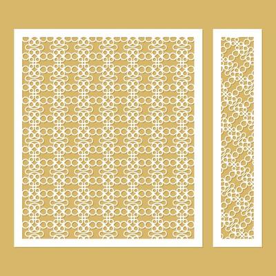 seamless die cut decorative pattern template