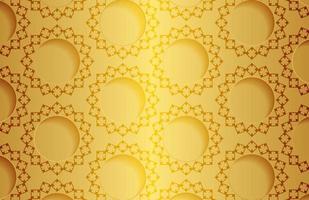 Luxury gold border pattern background vector