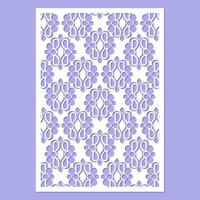 seamless die cut decorative pattern template vector