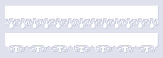seamless die cut decorative pattern template vector
