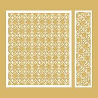 seamless die cut decorative pattern template vector