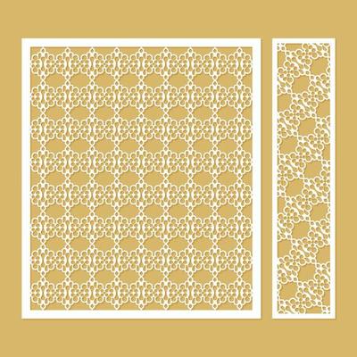 seamless die cut decorative pattern template