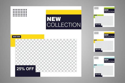 Suitable for social media posts templates and web or internet ads. vector