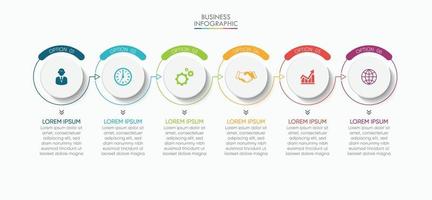 Presentation business infographic template vector