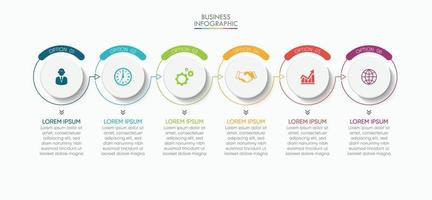 presentación plantilla de infografía empresarial vector