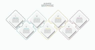 Presentation business infographic template vector