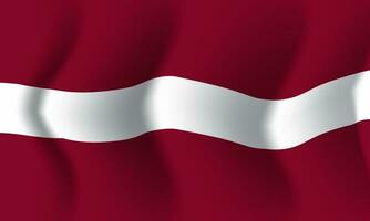 Background waving in the wind Latvia flag. Background vector