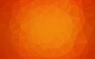 Light Orange vector abstract polygonal texture.