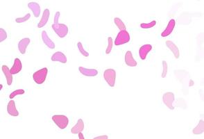 Light Pink vector background with abstract forms.