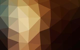 Dark Yellow, Orange vector triangle mosaic texture.